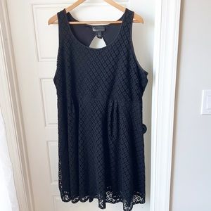Lane Bryant Black Sleeves Dress